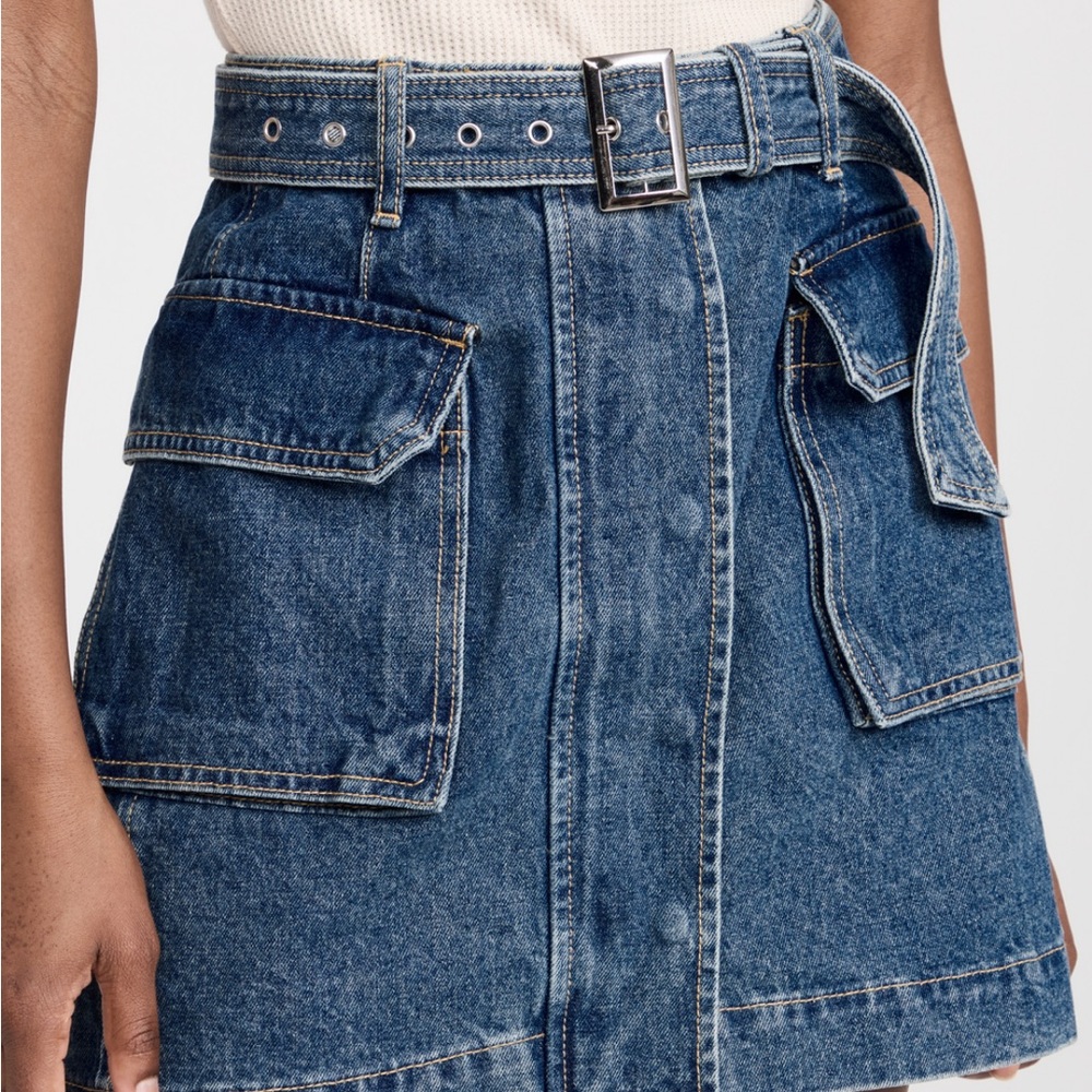 Pixie Market Blue Denim Skirt - sold out size!
